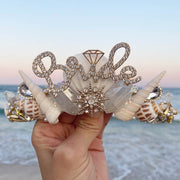 Bride Rhinestone Covered Mermaid Party Crown