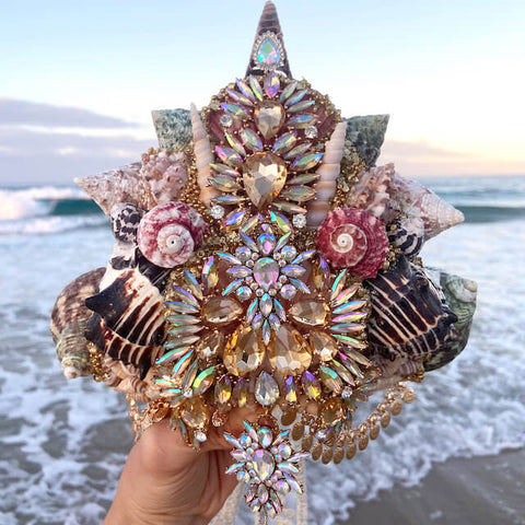 Extra Large Sea Shell Festival Crown