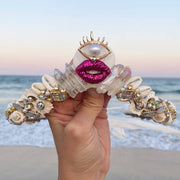 Glitter Lips Sea Shell Party Crown Hire