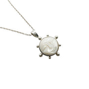 Sterling Silver Sun & Moon Necklace-Sahara Blue Co.