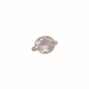 Oval Faceted Rose Quartz Silver Ring-Sahara Blue Co.